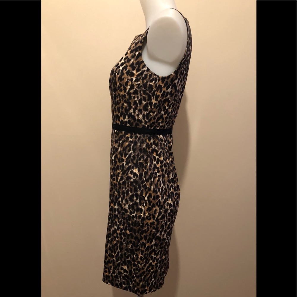 ANN TAYLOR LOFT LEOPARD PRINT SLEEVELESS DRESSπ0P - Picture 10 of 17